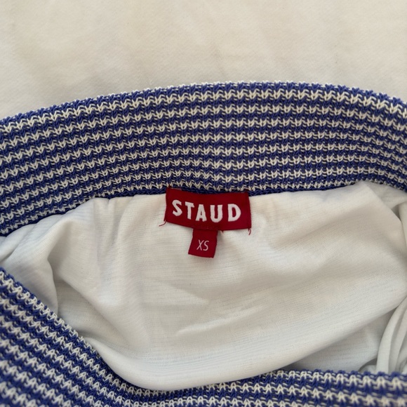 STAUD COSSETTE SKIRT | BLUE IRIS WHITE - Picture 6 of 6